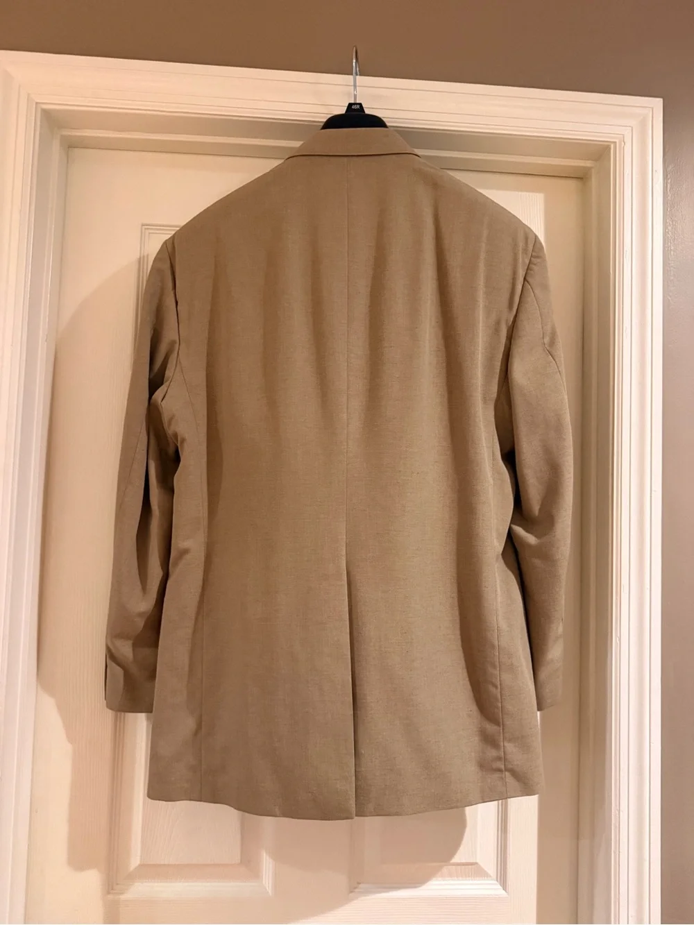 Men's Tan Blazer - Classic Three-Button Suit Jacket